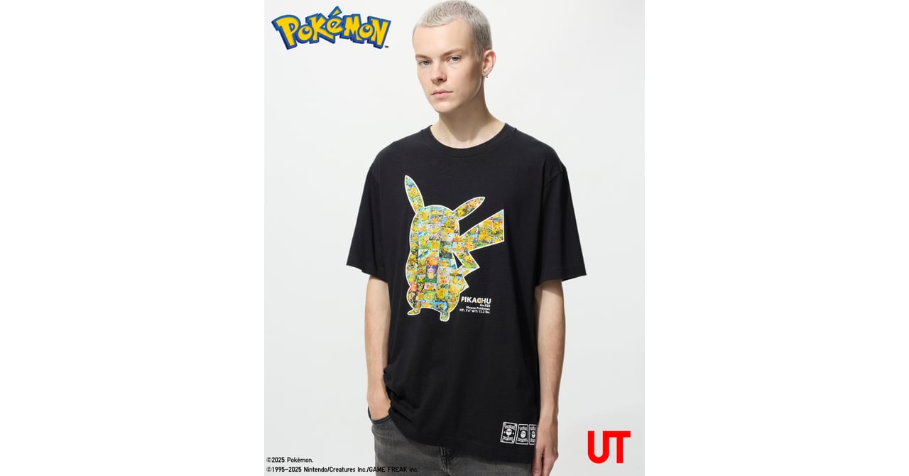 希少　リザードンEX：ユニクロ「ポケモンカードゲームＴシャツ」 PROMO ユニクロUT × ポケカ × ポケポケ ポケモンカードをデザインしたT