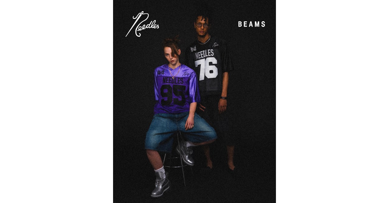 『最終値下げ』needles✖️BEAMS コラボベスト　パピオン柄 ビームスがニードルズに別注 パピヨン刺繍をあしらったゲーム