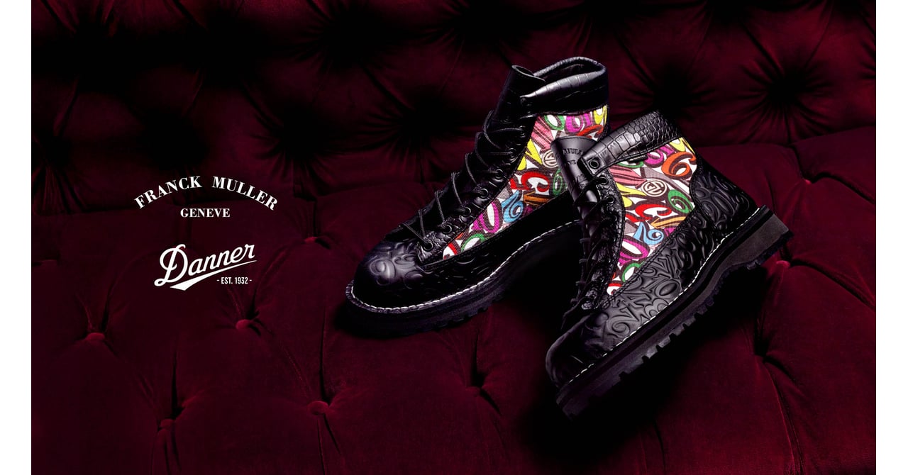 ダナーがフランク ミュラーとのコラボブーツ発売 ビザン数字を型押しで表現