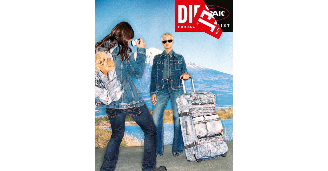 ま*う様 【新品・タグ付き】DIESEL × EASTPAK デニムプリント バ 新品・タグ付き】DIESEL × EASTPAK デニムプリント バックパック