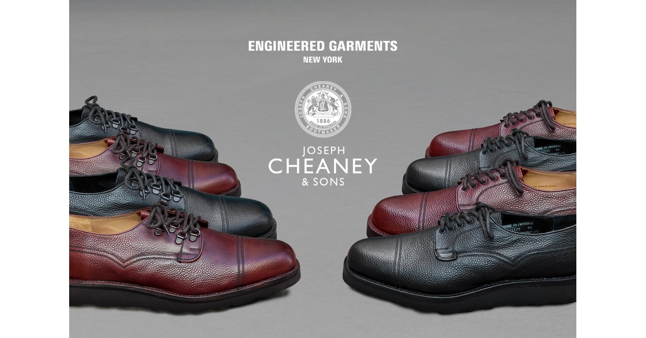 エンジニアド ガーメンツ」がジョセフ チーニーとのコラボシューズ発売