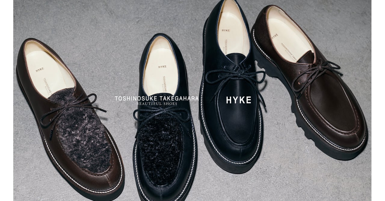 【HYKE × BEAUTIFUL SHOES】ボアチロリアンシューズ HYKE × BEAUTIFUL SHOES＞TIROLEAN SHOES FAUX SHEARLING 発売のご案内