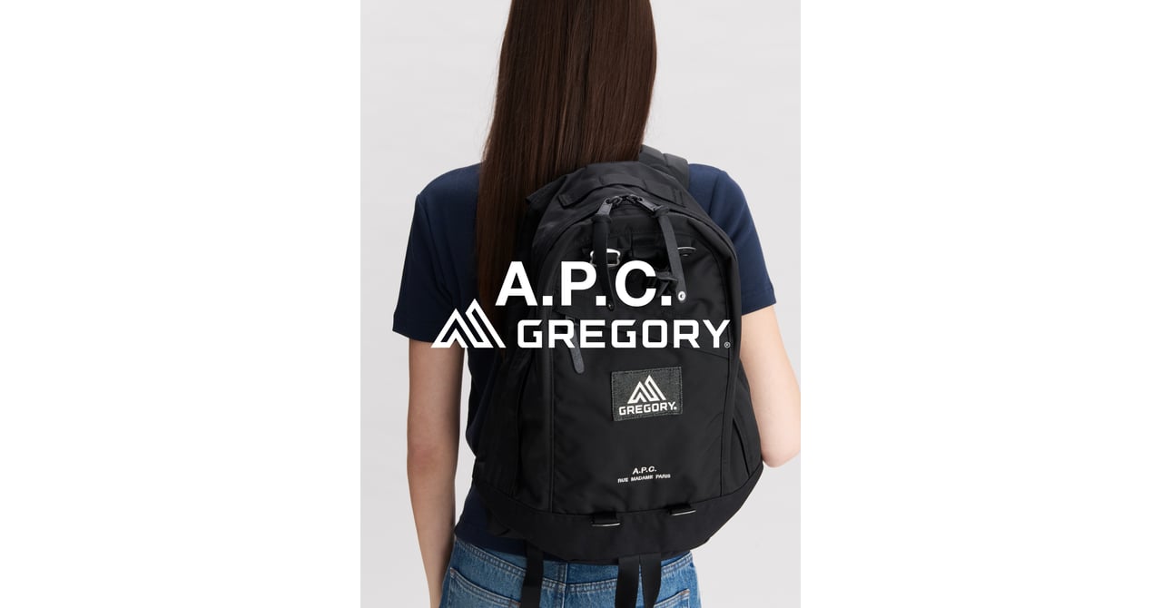 A.P.C.がグレゴリーと初コラボ、都市型ハイキング仕様バッグ3型を発売