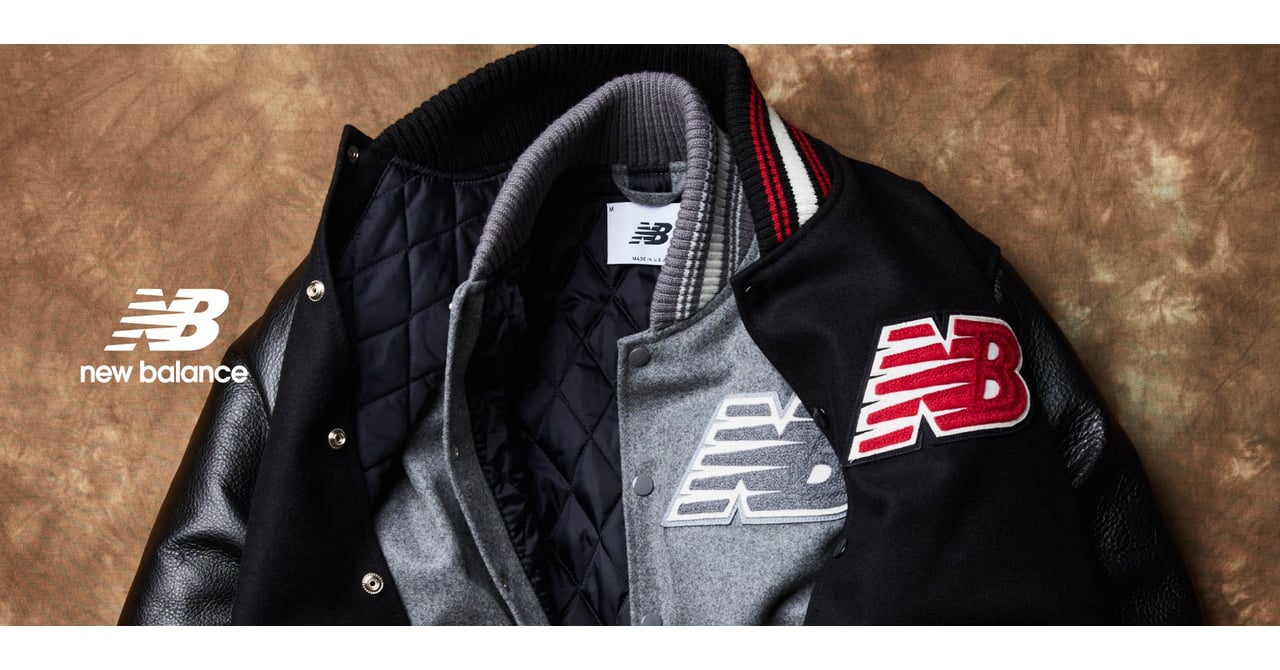ニューバランスが限定18着のバーシティジャケットを発売 刺繍