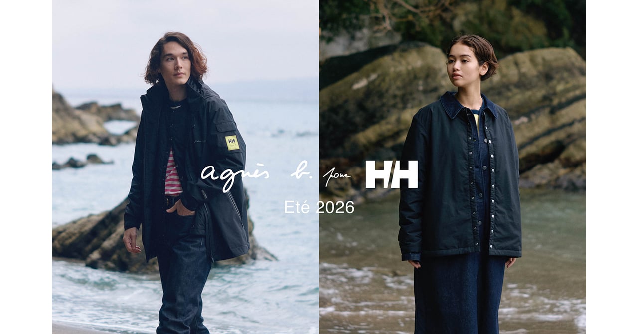 ★新品★agnes b. ヘリンボーンジャケット アニエスベー コラボ第3弾】〈アニエスべー〉と〈ヘリーハンセン〉が導き出した都会