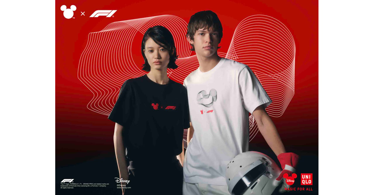 ユニクロ「UT」が「ディズニー × F1」とコラボ レーストラックを