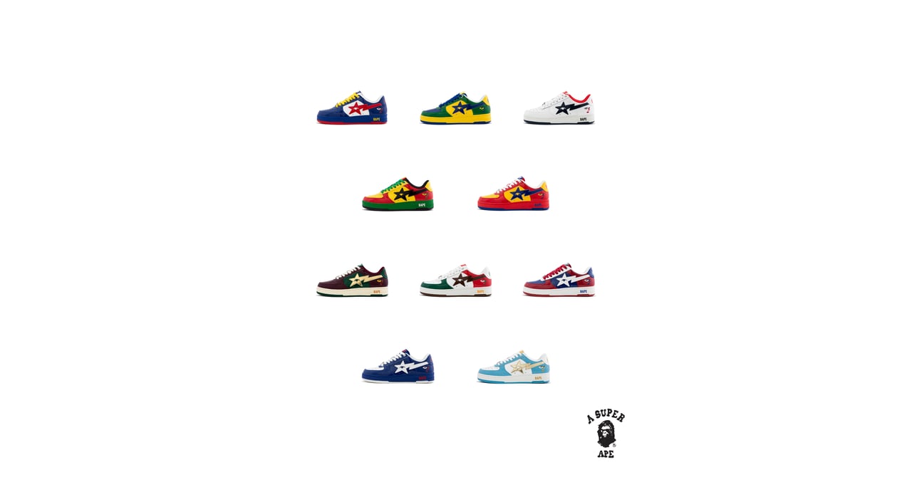 ベイプがキッドスーパーとコラボ 「BAPE STA™」25周年を記念した