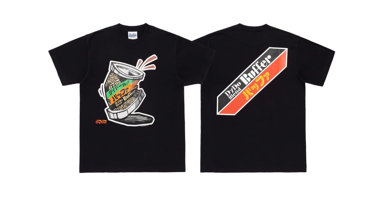 Buffer Corp tシャツ バッファ　西山徹 西山徹による「バッファ」がダイドードリンコとコラボ Tシャツや
