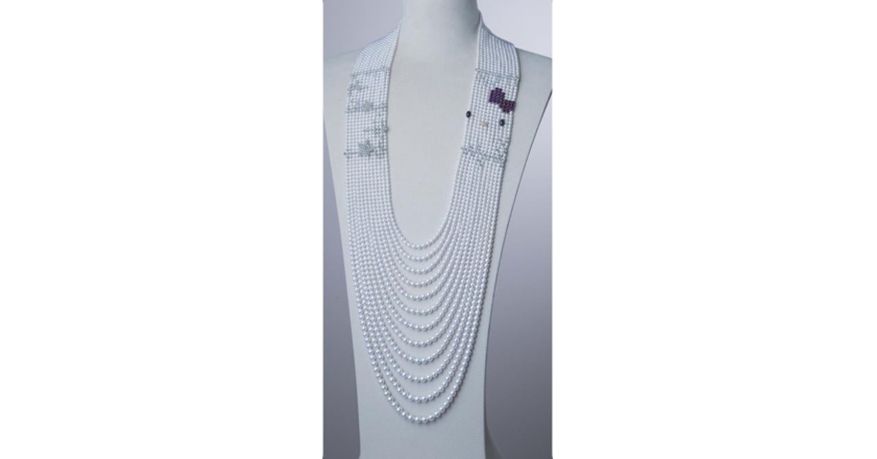 希少ミキモトx hallo kittyコラボネックレス 希少ミキモトx hallo