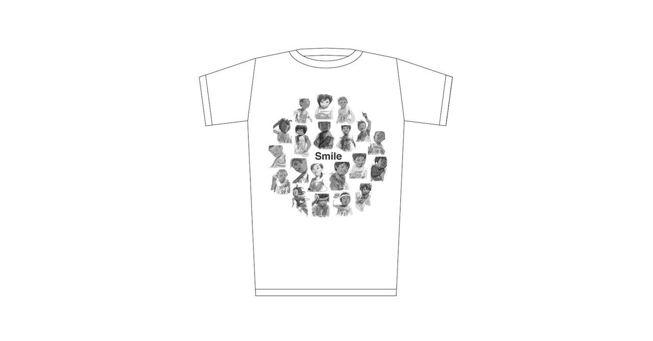 井上雄彦描くイラスト「Smile」がTシャツに BEAMSから