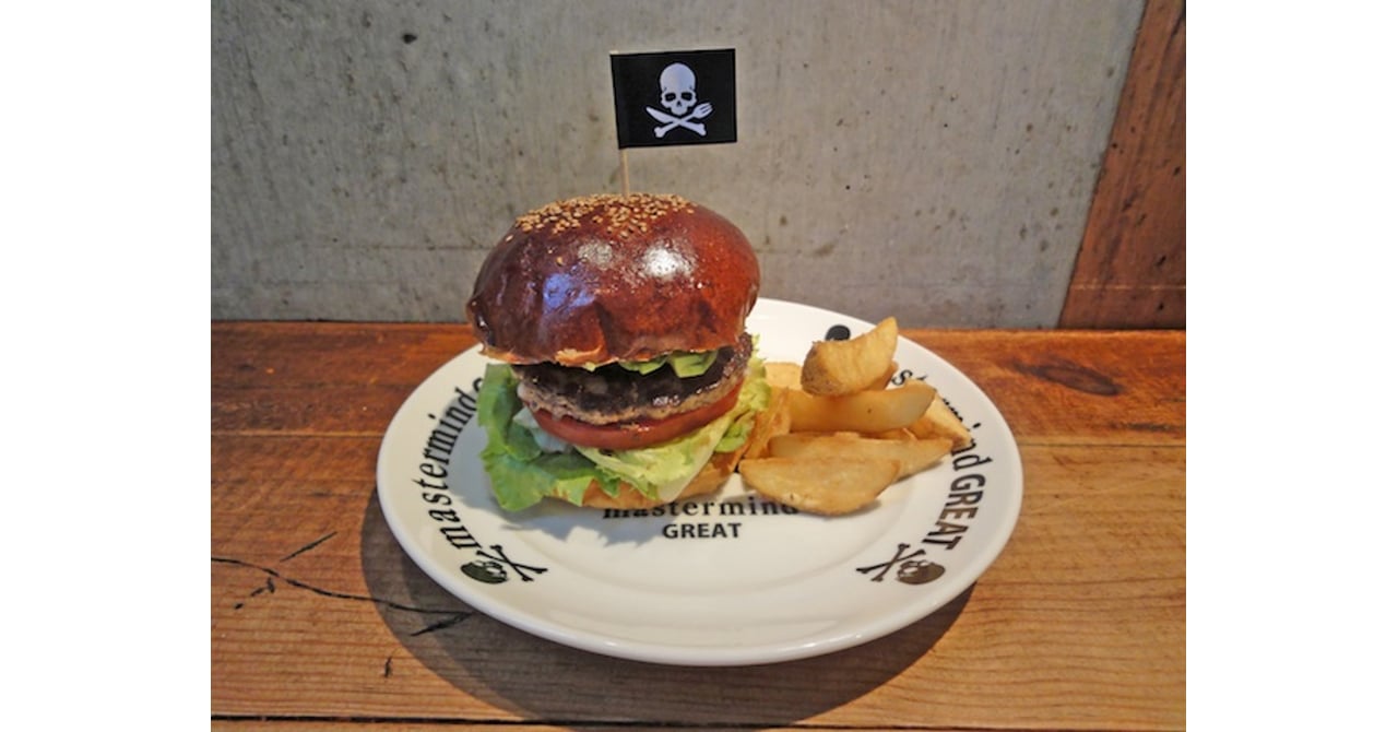mastermind GREAT BURGER コラボ2枚セットマスターマインド ラーメンの次はハンバーガー!? マスターマインドの限定飲食店が青山に