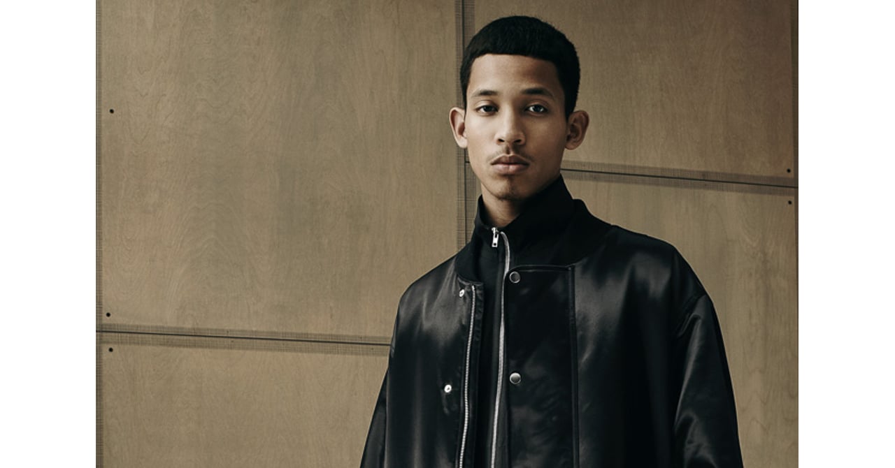 alexanderwang archive レザー 切替 ジャケット Black Shrunken Leather Trucker Jacket in BLACK | alexanderwang®