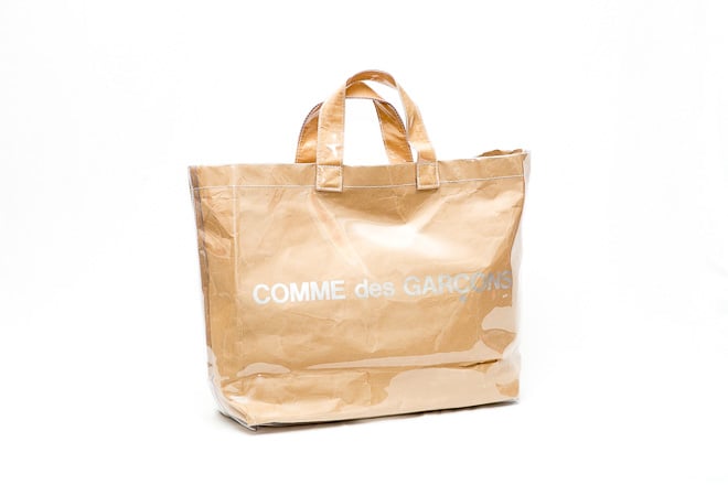 PVCトートバッグCOMME des GARCONS ロゴ ビニール ショッパー - トート