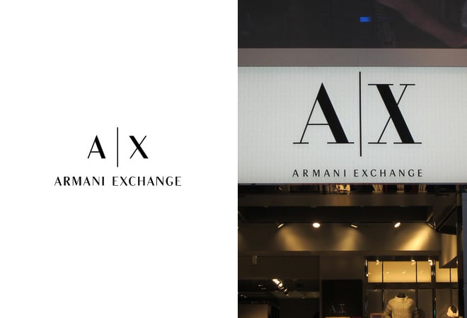 A|X アルマーニ エクスチェンジ　ビーズネックレス　ロゴ刻印 A|X アルマーニ エクスチェンジ ビーズネックレス ロゴ刻印
