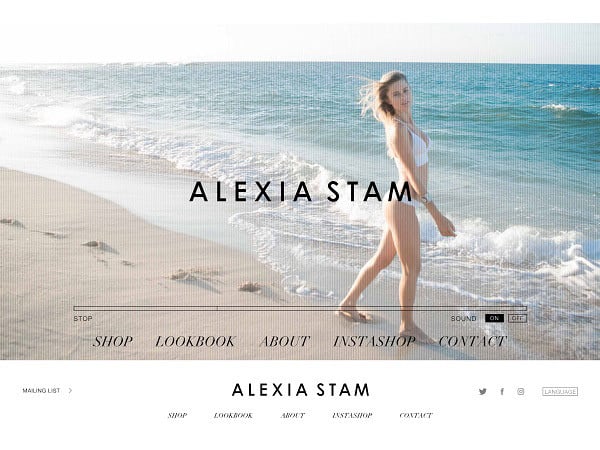 山中美智子が手掛ける水着ブランド「ALEXIA STAM」がECサイトを