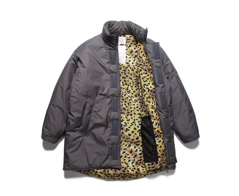 ワコマリア×WILD THINGS MONSTER PARKA レオパード s-