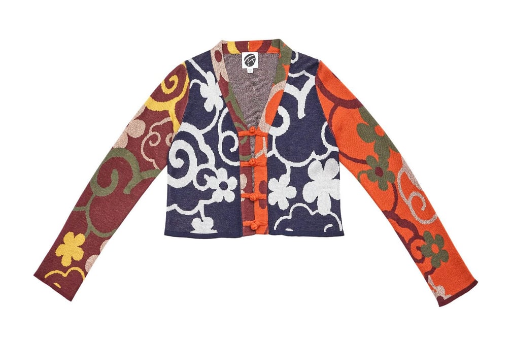 YANYAN カンフー　チァイナ　Jacquard Work jacket YANYAN カンフーチァイナJacquard Work jacket