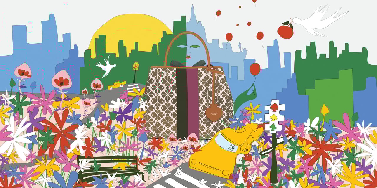 【新品未使用】ケイトスペード　フラワー ベース　バッグ　花瓶　3D 花びら パーフェクト プルーム 3D フラワー ベース クロスボディ | バッグ