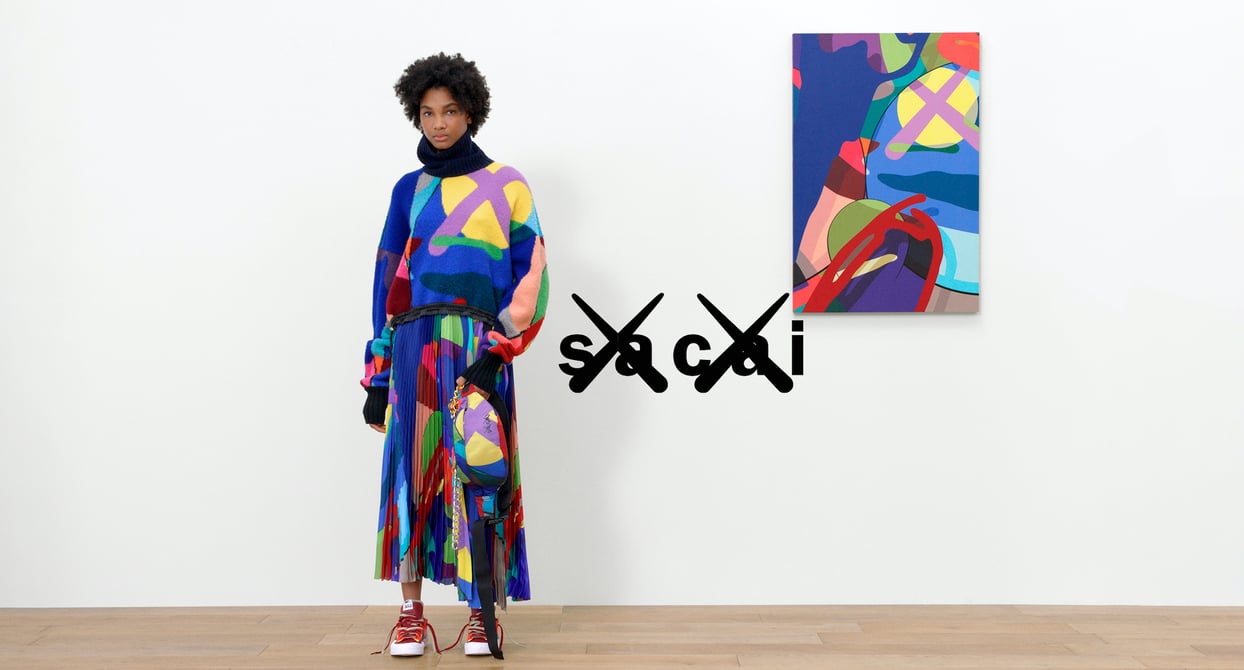 sacai×KAWS 2021AW ニット サカイ カウズ コラボ マルチカラー - トップス