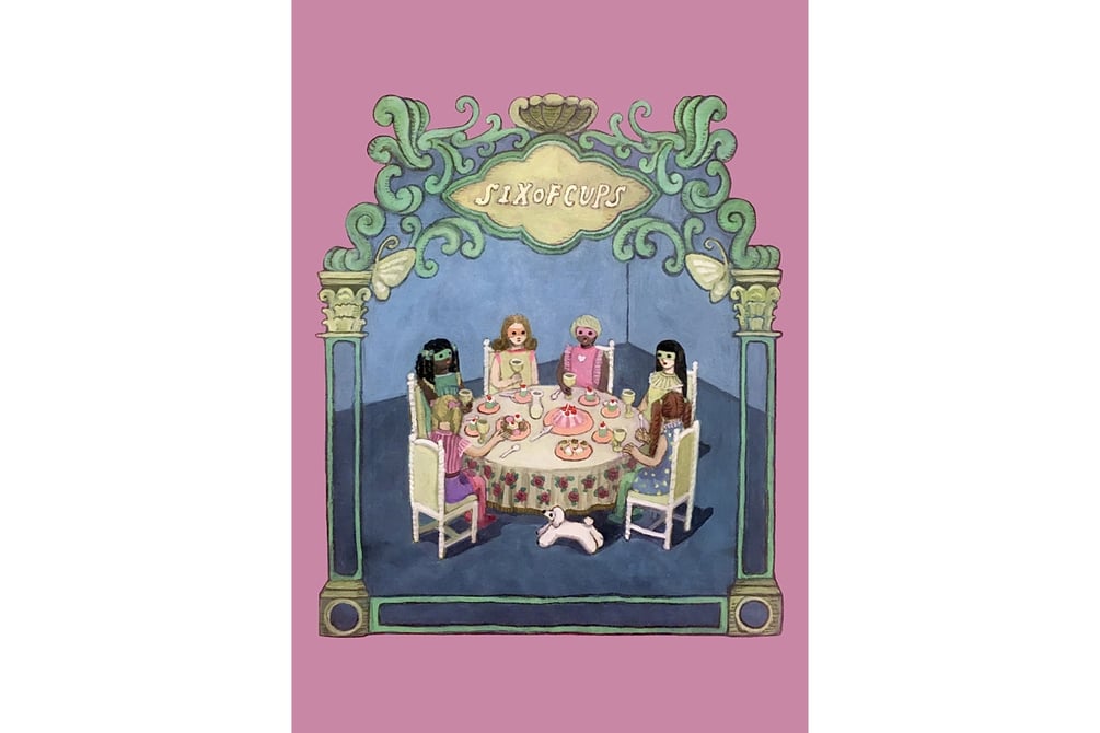 haruka meylin メイリン アクリル絵画 画家 ハルカ メイリンの個展が開催、古着屋「椿座」の開店2周年