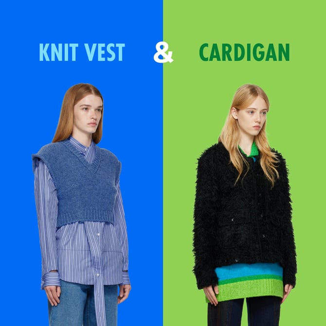 手軽に秋冬ムードを演出できるカーディガン&ニットベスト