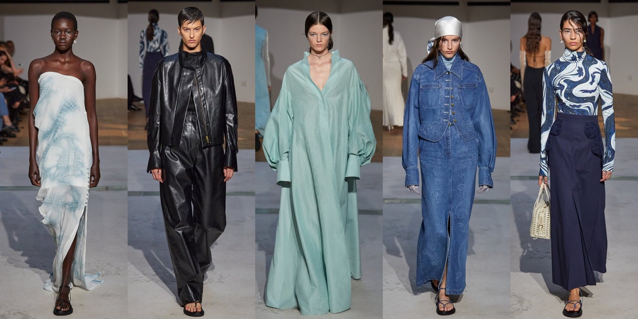 2024マメ クロゴウチ　ブルー 2点おまとめ ジャケット・ワンピース 2024マメ クロゴウチ ブルー 2点おまとめ ジャケット・ワンピース マメ