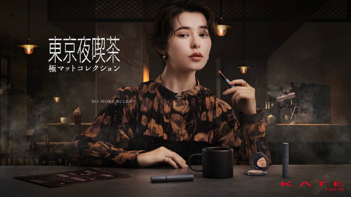 りりKATE ケイト東京夜喫茶チーク　リップ　アイシャドウ　8種　ポーチ付 りりKATE ケイト東京夜喫茶チーク リップ アイシャドウ 8種