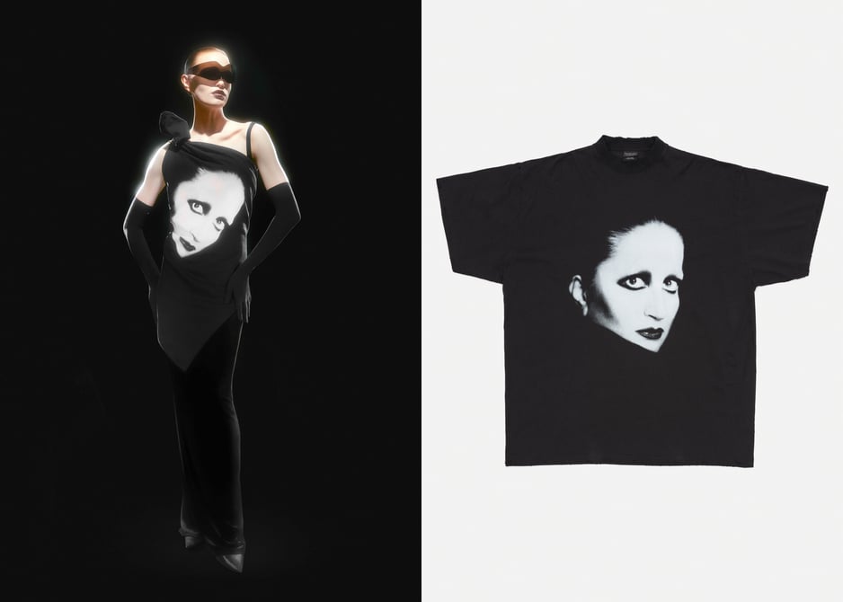 限定/コラボ BALENCIAGA ミュージック 半袖Tシャツ BALENCIAGA バレンシアガ 24AW BFRND Series Music Inside Out T