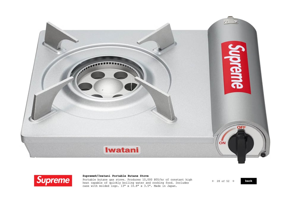 即 Supreme シュプリーム イワタニ ポータブル カセット コンロ Supreme】/シュプリーム/イワタニ ポータブルカセットコンロ