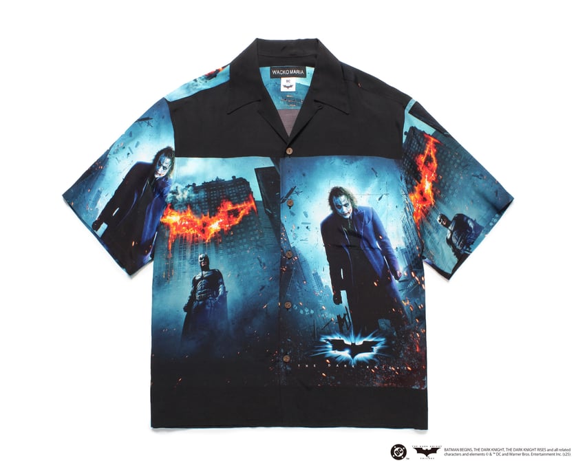 ワコマリア ダークナイト ハワイアンシャツ 黒 XL ジョーカー バットマン wacko-maria-batman-002-