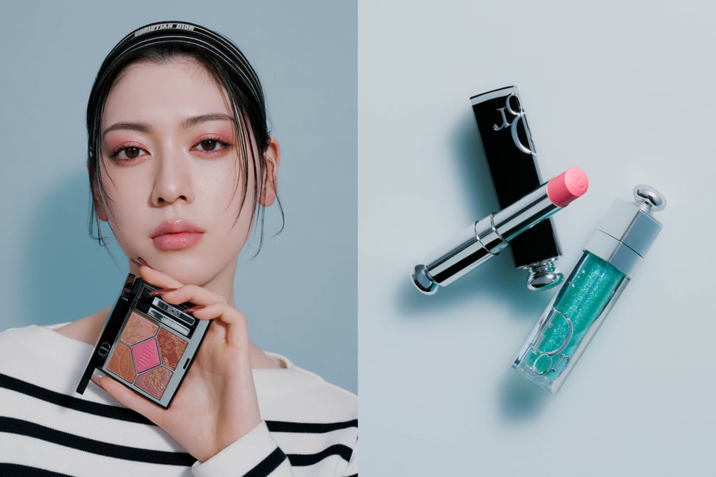 三吉彩花がまとう「ディオール」2025年夏新色メイク　旬の輝きを呼び込む2ルックを伝授