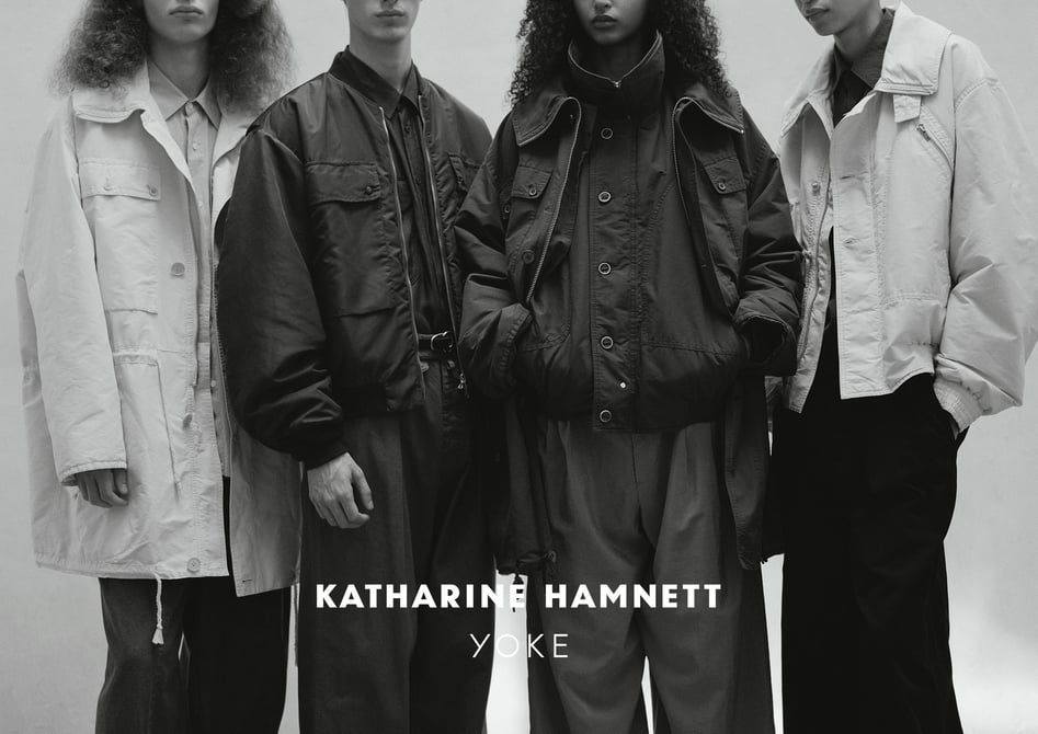 y2k 00s キャサリンハムネット シャーリング ギミック 変形 カットソー 別注】KATHARINE HAMNETT×THIRD MAGAZINE/ HIGHNECK ZIP