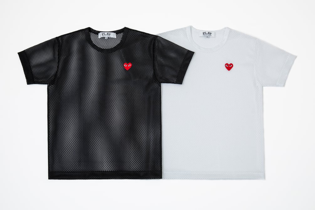美品 CDG メッシュTシャツ Mサイズ コムデギャルソン 黒 BLACK MサイズCDG メッシュTシャツコムデギャルソン 黒 BLACK