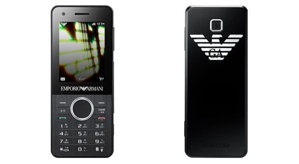 ソフトバンク、夜を演出するアルマーニ携帯を9月18日に発売