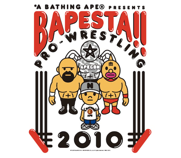 新品!A BATHING APE×全日本プロレス“2010·BAPSETA！！”-