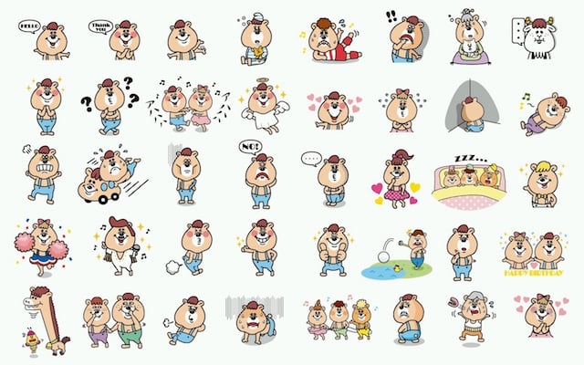 若槻千夏「w♥c」のクマタンがLINEスタンプに