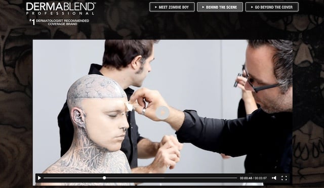 全身タトゥーモデルのRick Genest、コンシーラーで全身覆い素顔