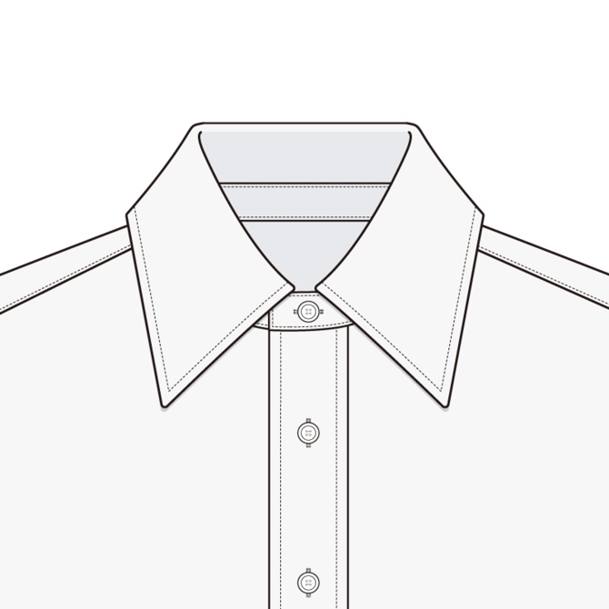 ボタンダウンカラーとは？イラスト付きで解説