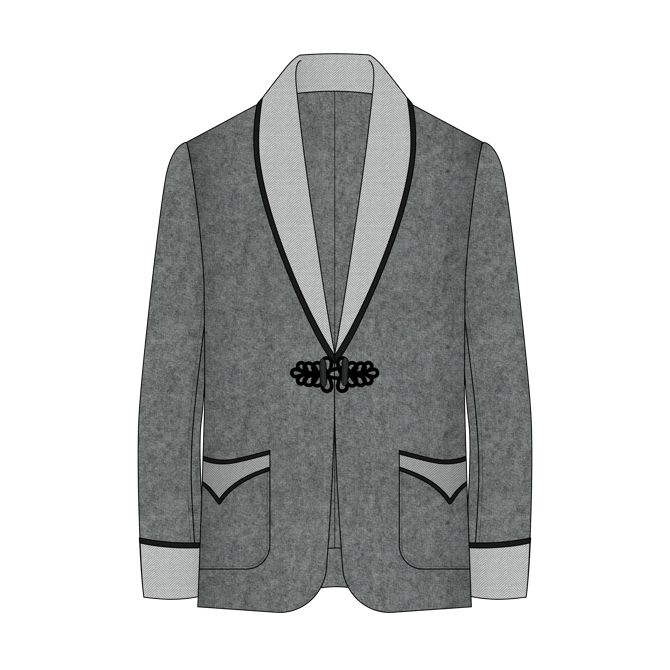 スモーキングジャケットとは？イラスト付きで解説