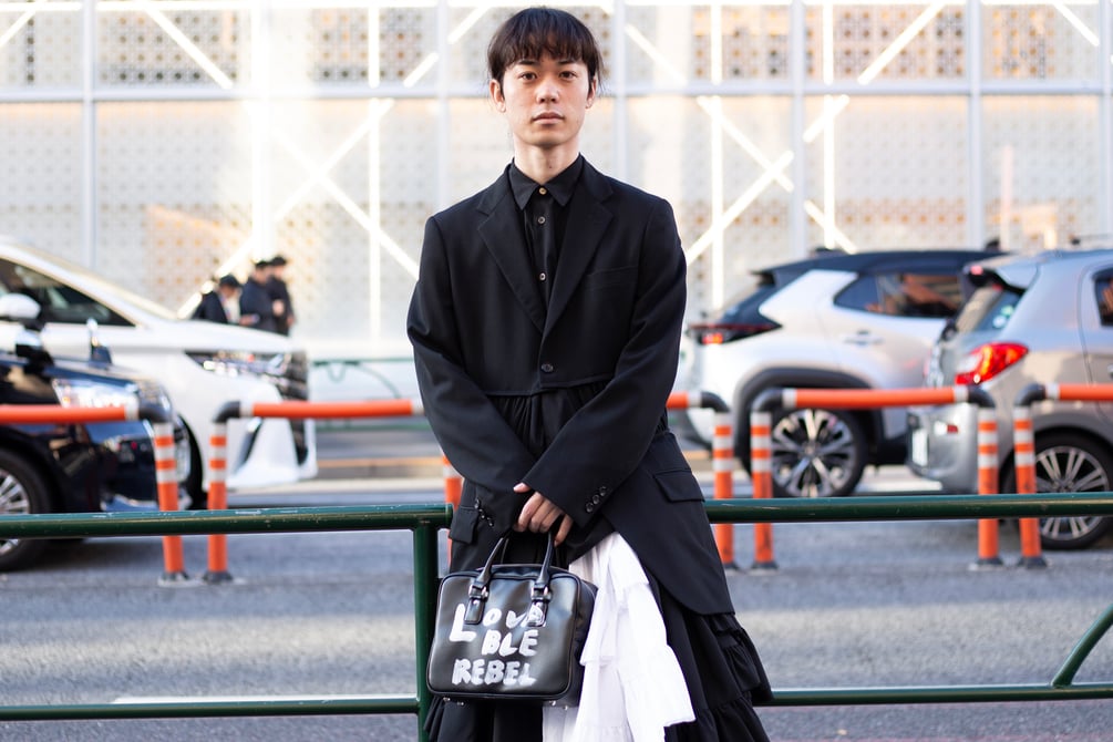STYLISH COLLECTION 五エ門(1st TVバージョン) Street Style - 東京 - 伊藤 駿さん - 2025年01月14日撮影