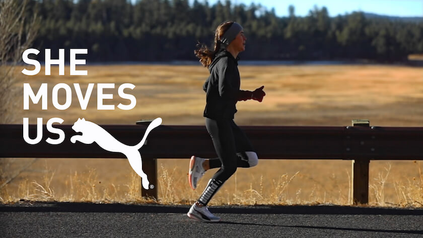 プーマ「SHE MOVES US」キャンペーンヴィジュアル