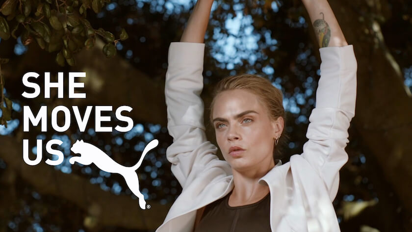 プーマ「SHE MOVES US」キャンペーンヴィジュアル