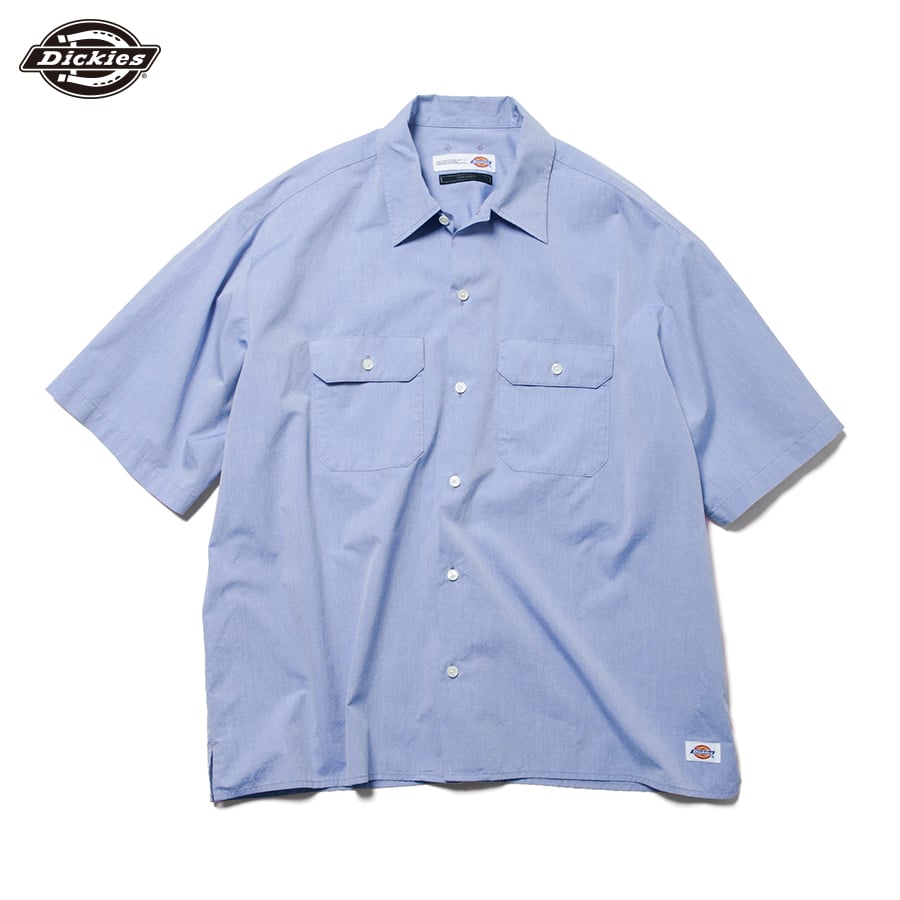 「DICKIES BAGGY CHAMBRAY WORK SHIRT」ネイビー