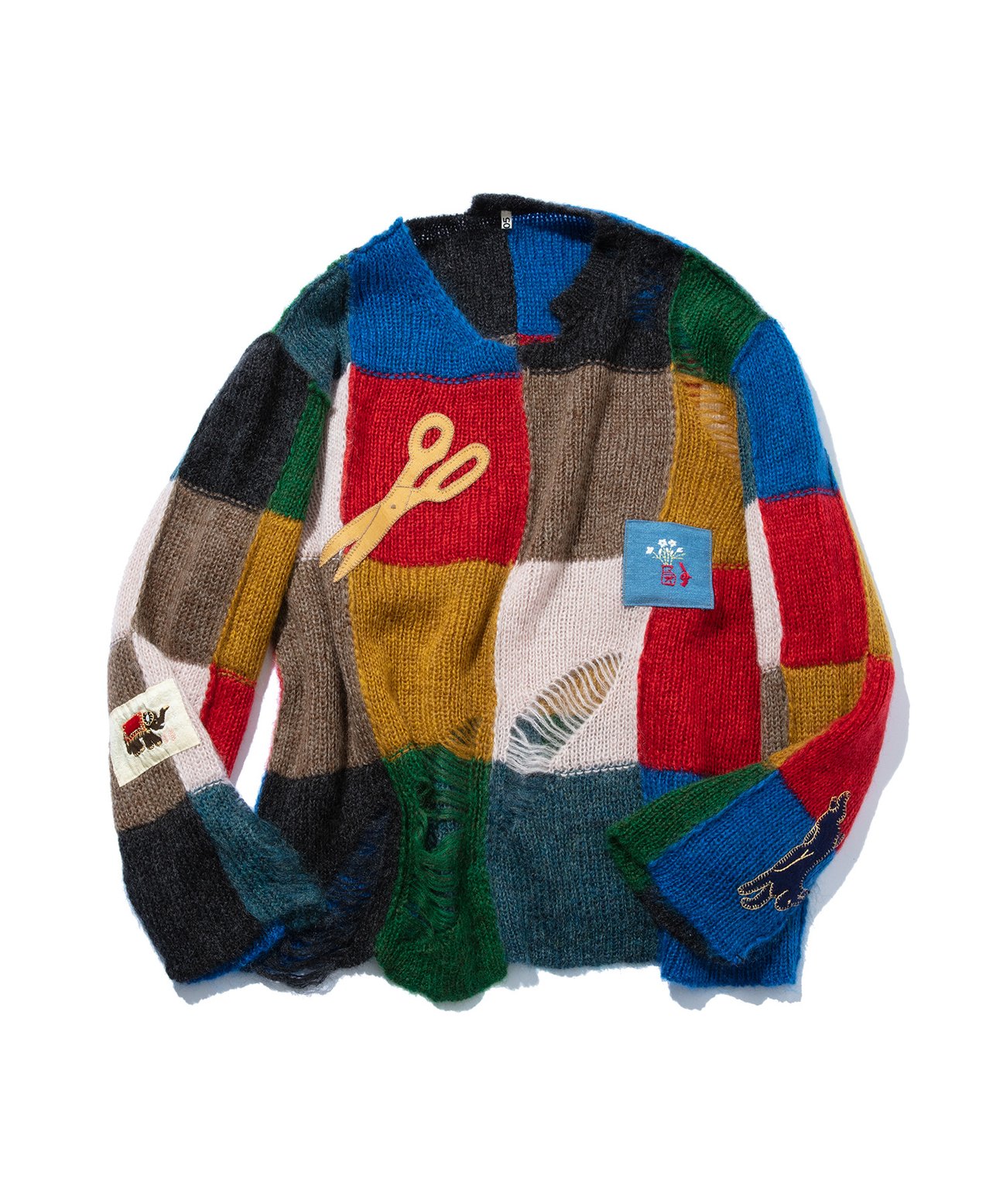KHOKI?Y damage knit MULTI