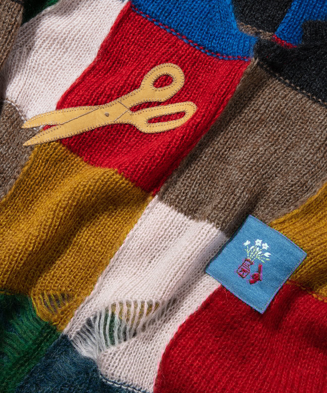 KHOKI?Y damage knit MULTI