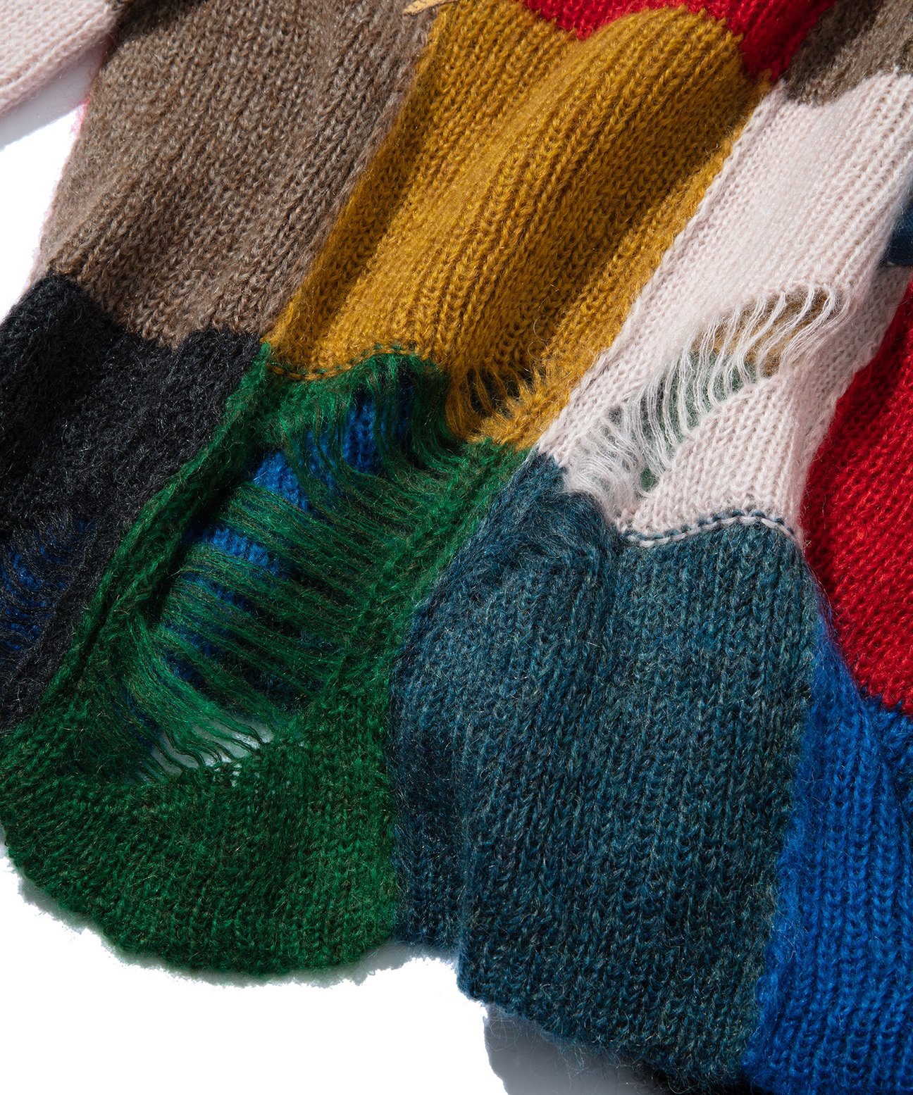 KHOKI?Y damage knit MULTI