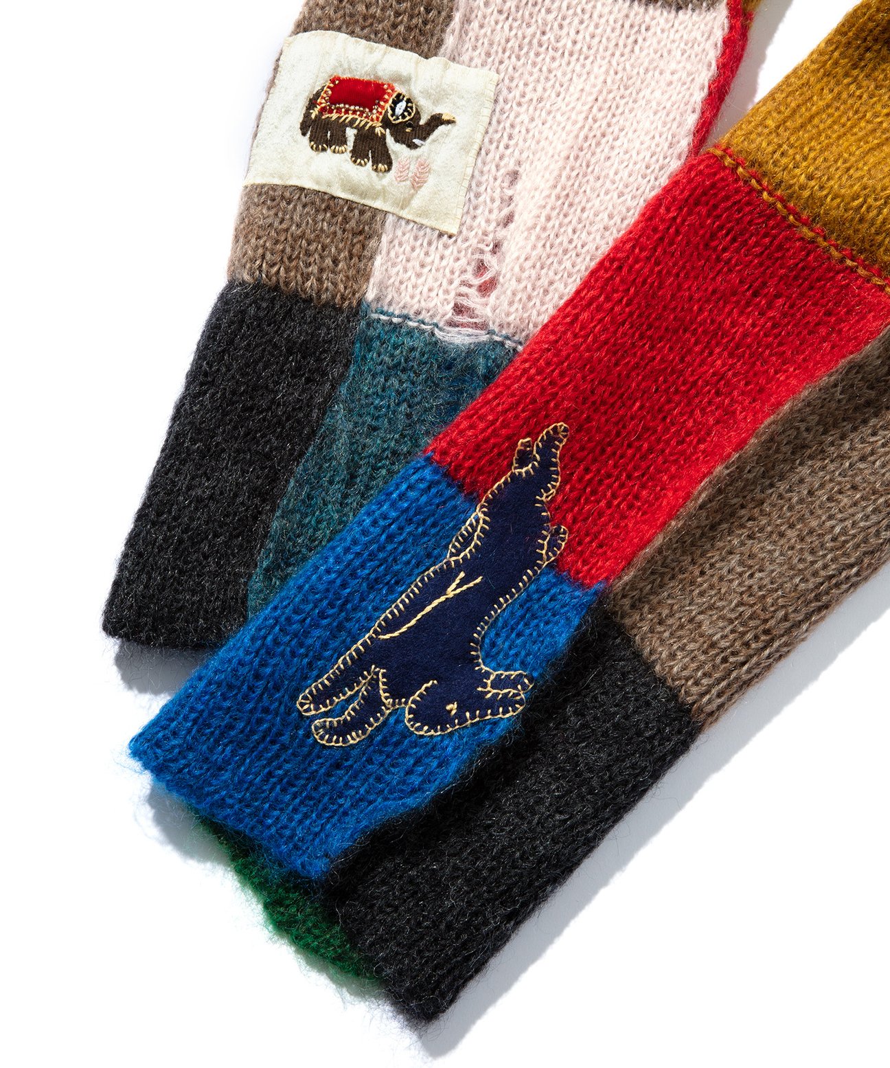 KHOKI?Y damage knit MULTI