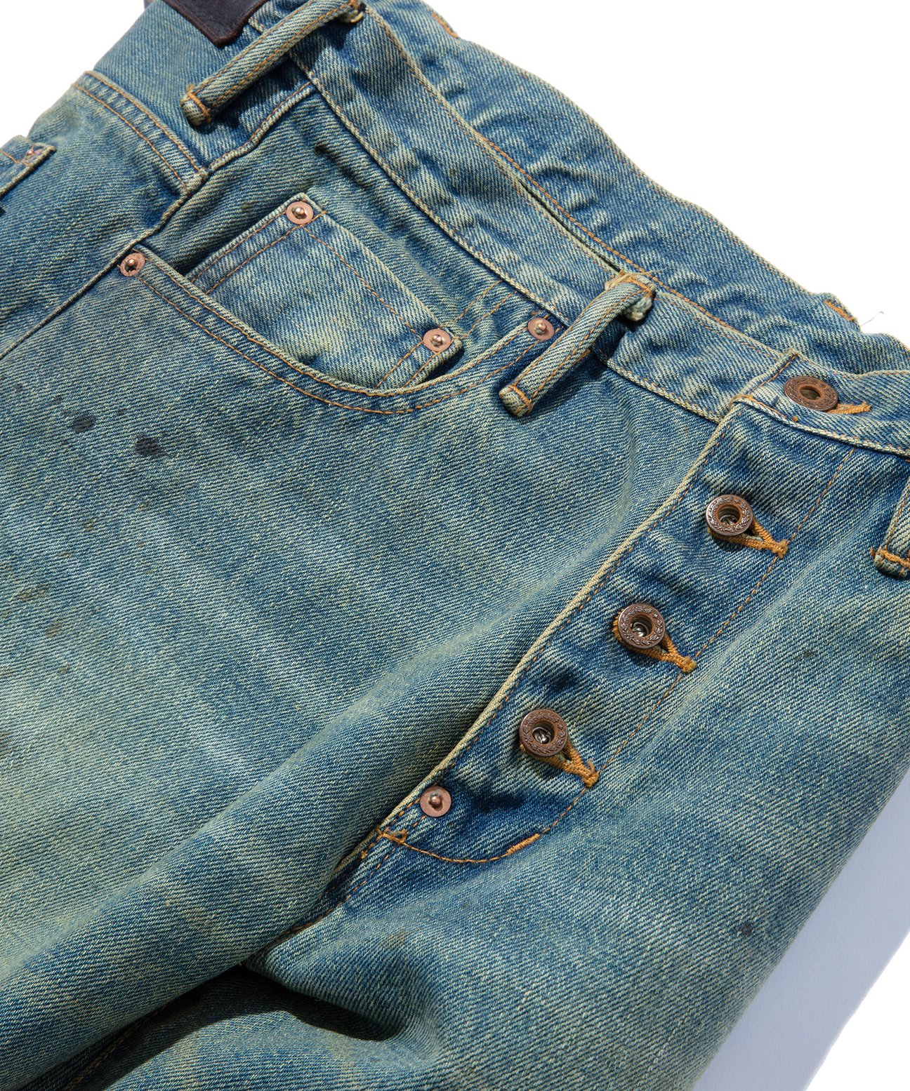 OIL FADE DENIM PANTS TYPE 502 FADED INDIGO