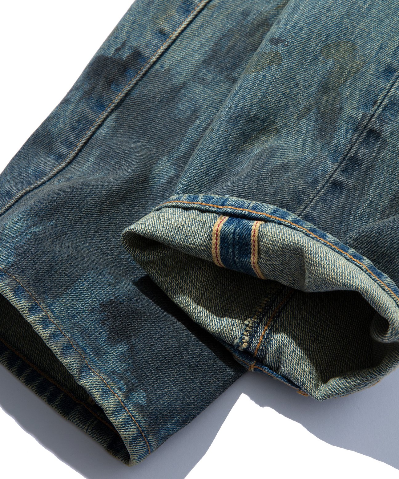 OIL FADE DENIM PANTS TYPE 502 FADED INDIGO
