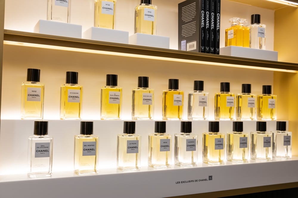 シャネル新店舗の内観(フレグランス コレクション)